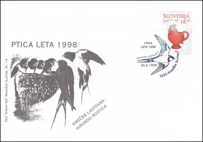 PTICA LETA 1998 - KMEČKA LASTOVKA